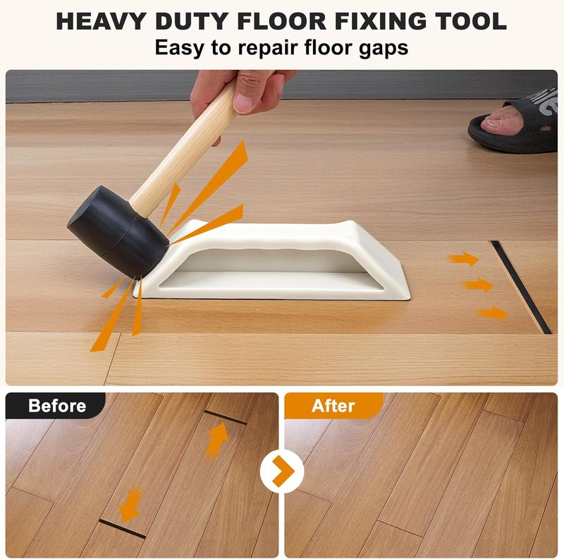 parknshop Floor Gap Fixer Tool – Heavy-Duty Plank Grabber & Washable Adhesive Pad for Laminate, Durable Nylon Design,Vinyl, and Hardwood Flooring Repair (Only Plank Grabber) - Image 4